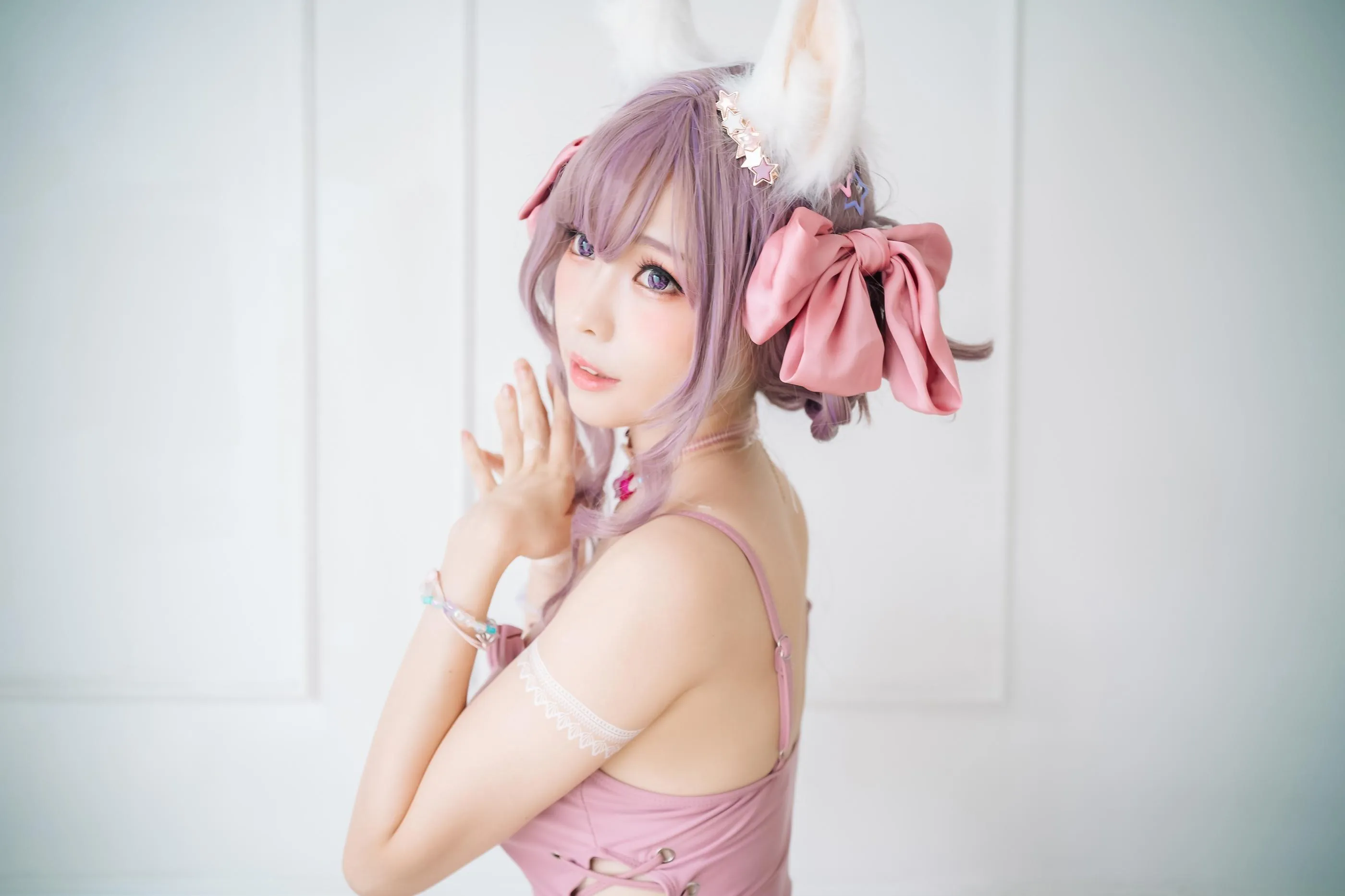 ElyEE子 – NO.82 Fluffy Summer – Original Swimsuit-粉色 [54P]插图5
